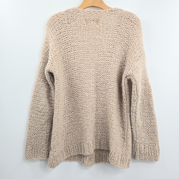 Scotch & Soda Cardigan Sweater Blush Mohair Blend Knit - Picture 10 of 14